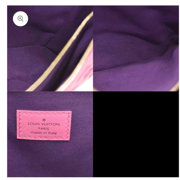 LOUIS VUITTON Lambskin Embossed Monogram Vuittamins Coussin PM Rose Violet - Picture 13 of 13